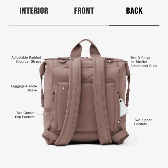 Dagne Dover Indi Backpack in Warm Brown - Picture 12 of 14